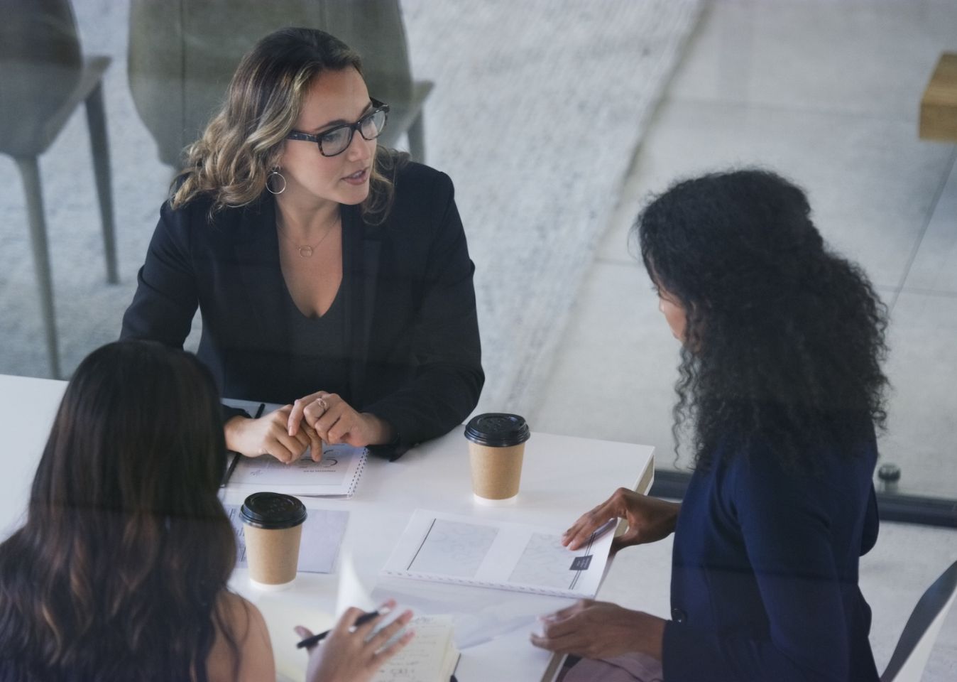 Team involved in coaching session