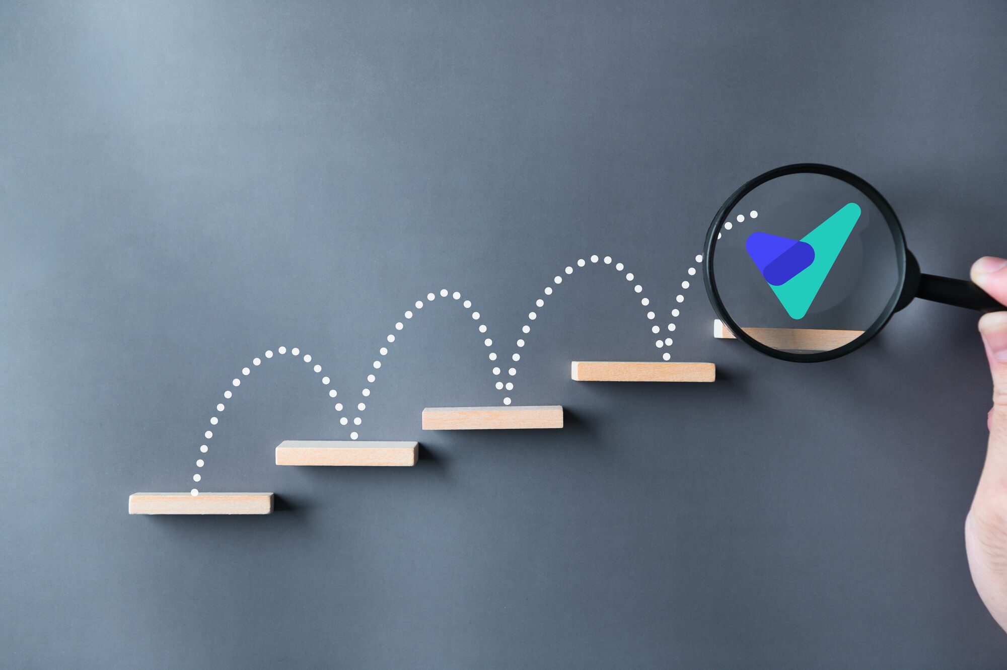 Steady, incremental progress up the steps toward the goal — revealed through the VeriGroup lens